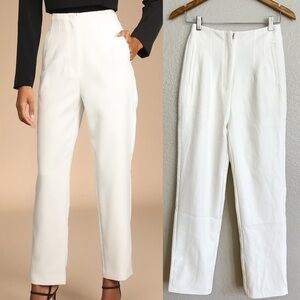 NWOT Build Your Dreams Ivory Straight Leg Trouser Pants